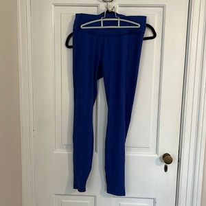 Blue athletic leggings